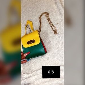 Colorblock Chain Purse